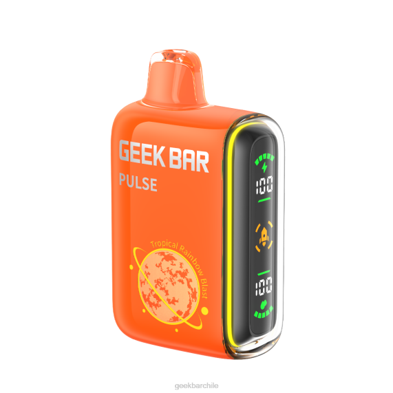 Geek Bar Pulse vaporizador desechable 15k explosión del arco iris tropical D62L65 - Geek Bar Vapor Vaporizador