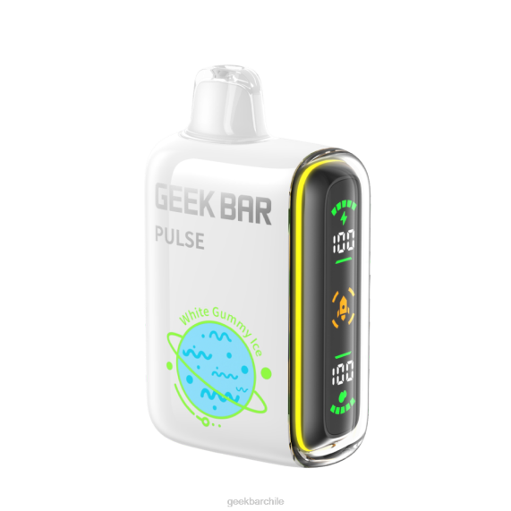 Geek Bar Pulse vaporizador desechable 15k hielo gomoso blanco D62L68 - Geek Bar Sabores